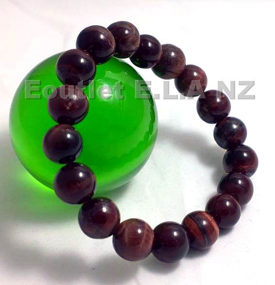 10mm GENUINE TIGER EYE BRACELET-18cm